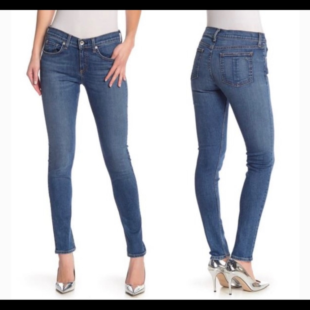 Rag & Bone Mid Rise Skinny Jeans Size 25